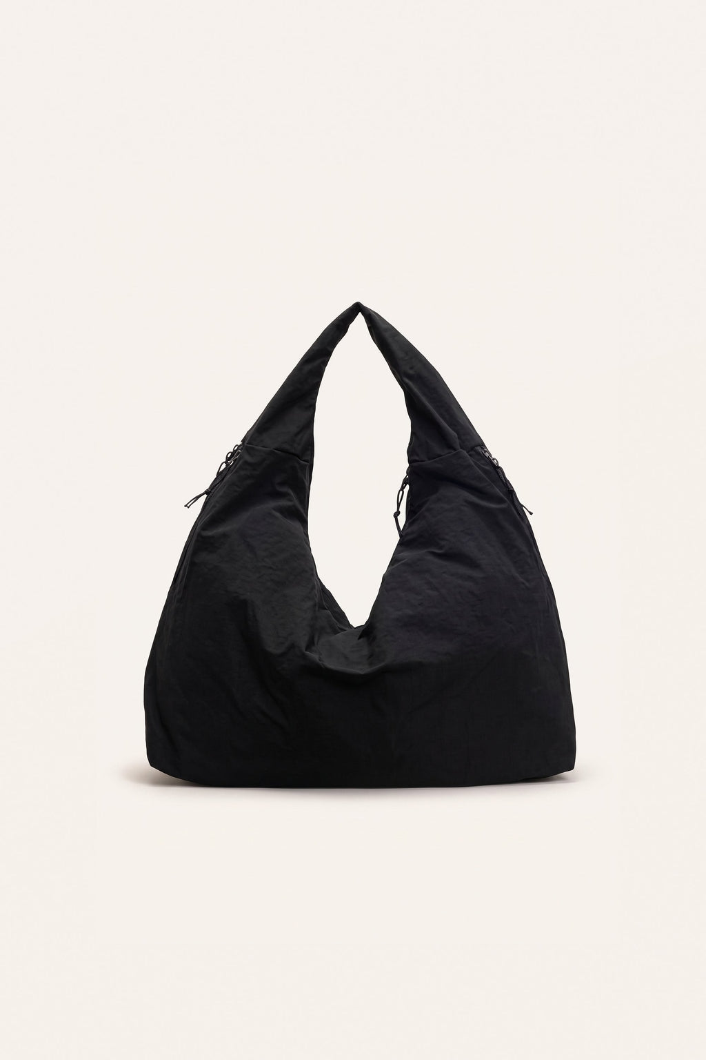 Luna tote bag in black — front view