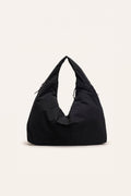 Luna tote bag in black — front view