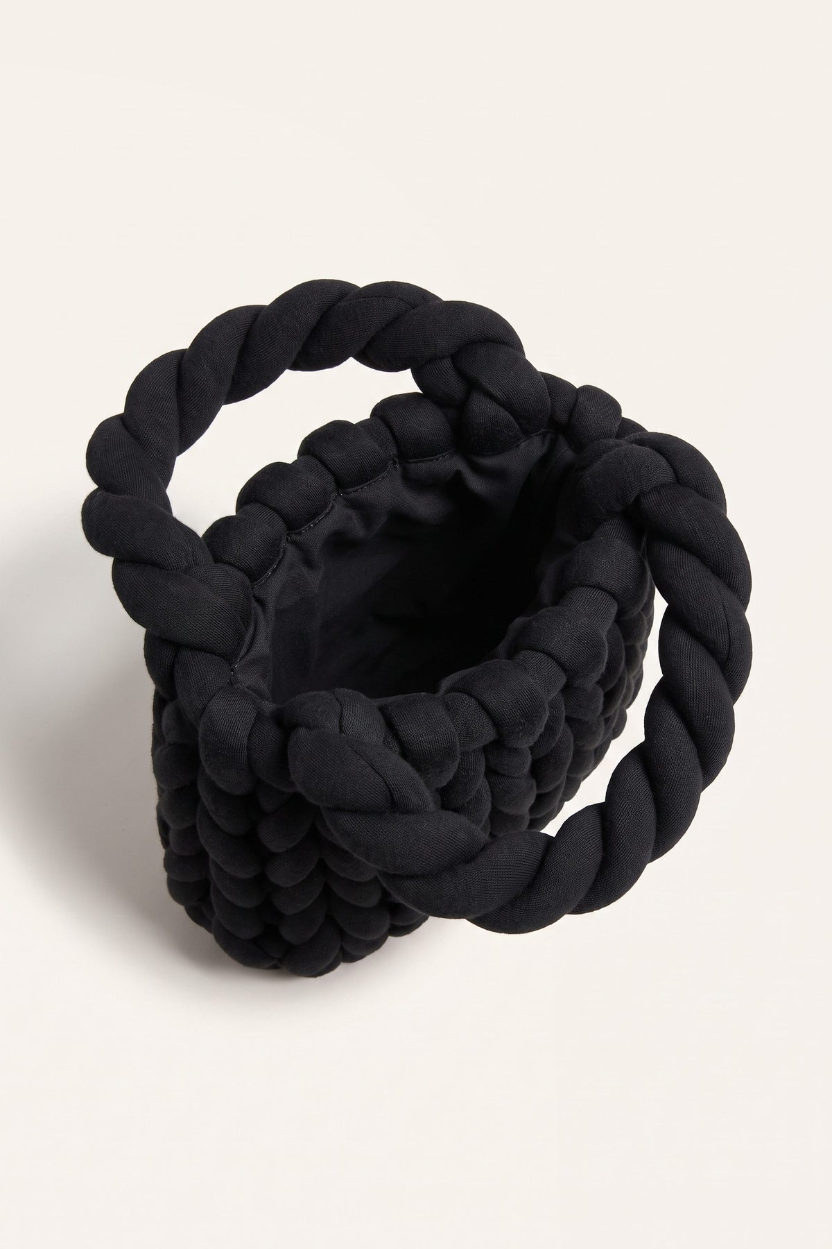 Ottilie tote bag in black — open view