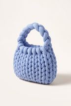 Ottilie tote bag in blue — three-quarter view