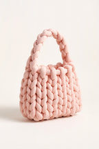 Ottilie tote bag in light pink — three-quarter view