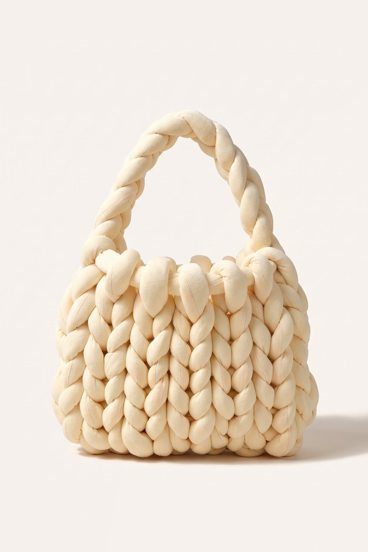 Ottilie tote bag in light yellow — front view