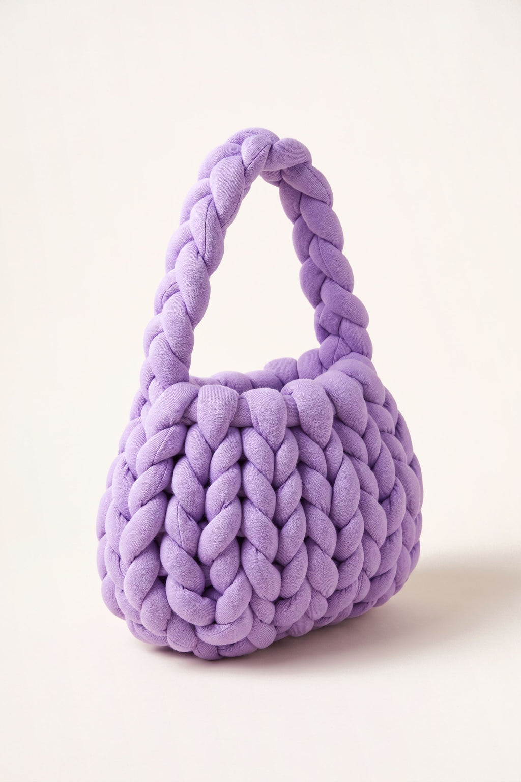 Ottilie tote bag in purple — three-quarter view