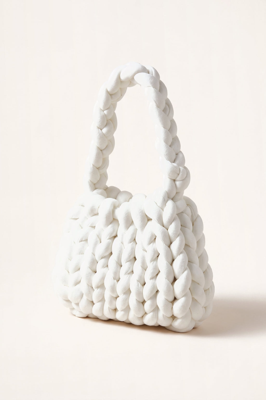 Ottilie tote bag in white — three-quarter view