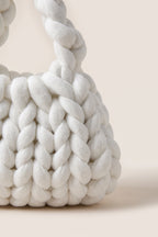 Ottilie tote bag in white — detail