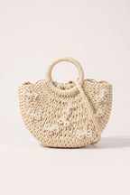 Sabine tote bag in Beige — front view