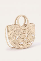 Sabine tote bag in Beige — three-quarter view