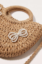 Sabine tote bag in Dark Beige — detail