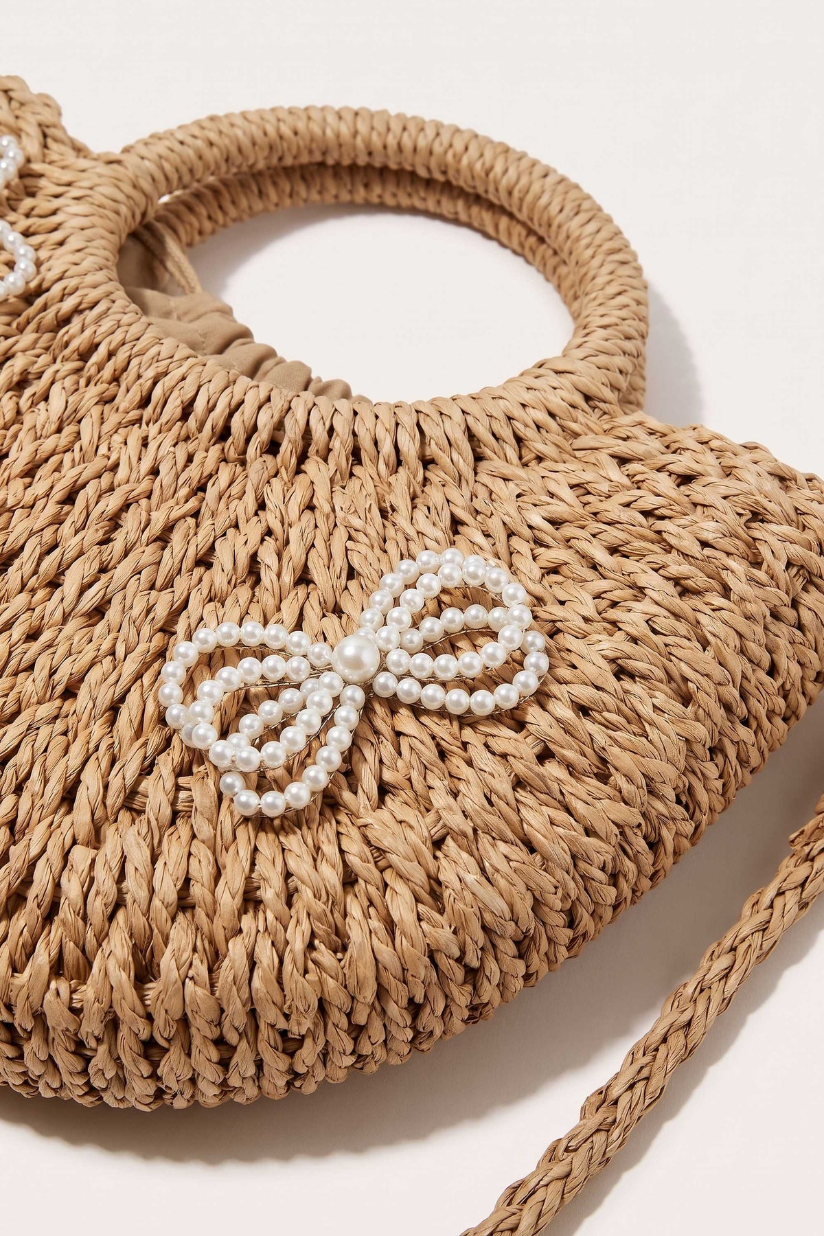 Sabine tote bag in Dark Beige — detail
