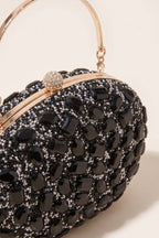 Seraphina Clutch in Black — detail