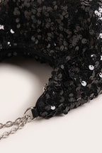 Sylvie Hobo Bag in Black — detail
