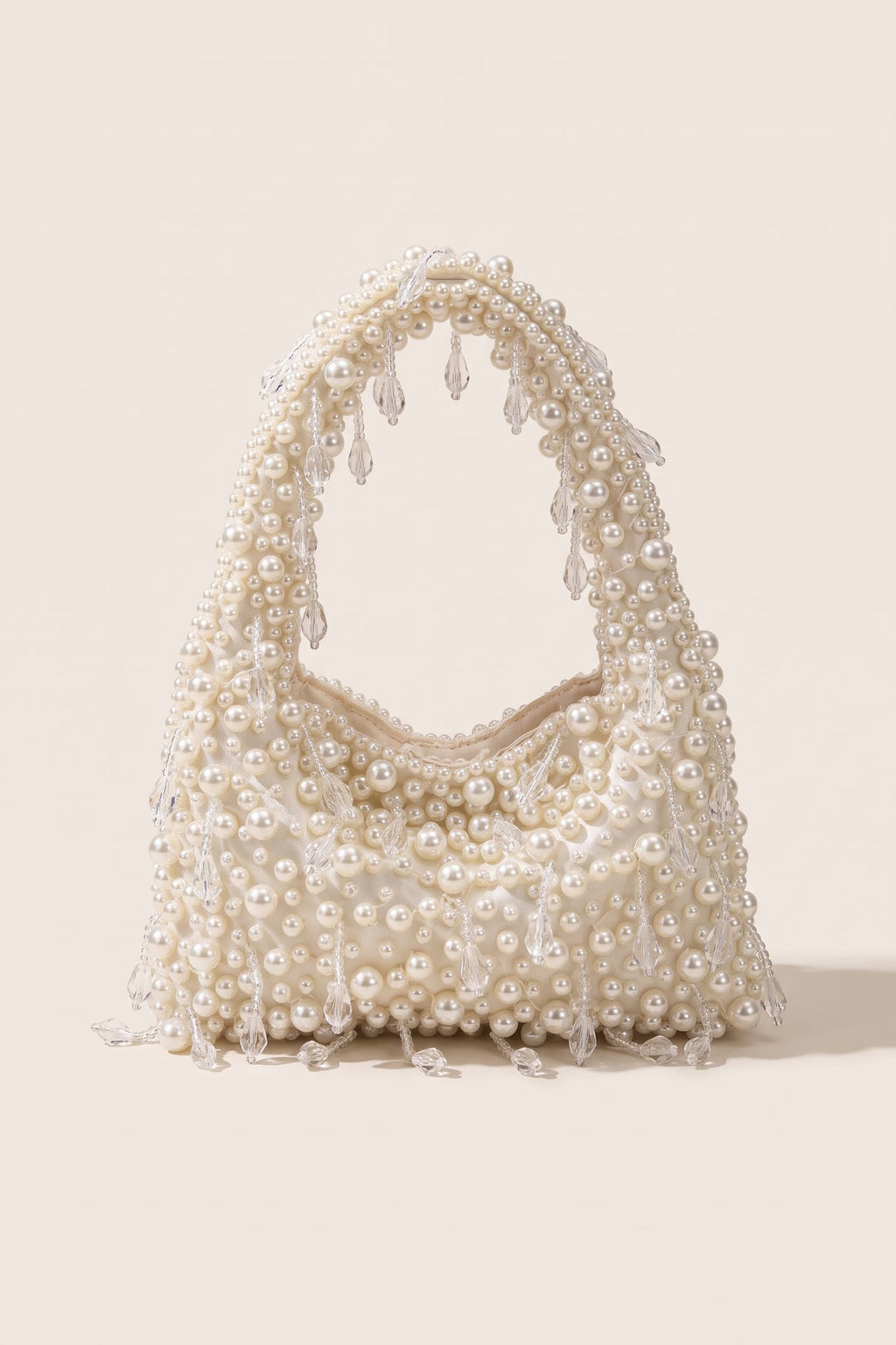 Vivienne handbag in ivory — front view