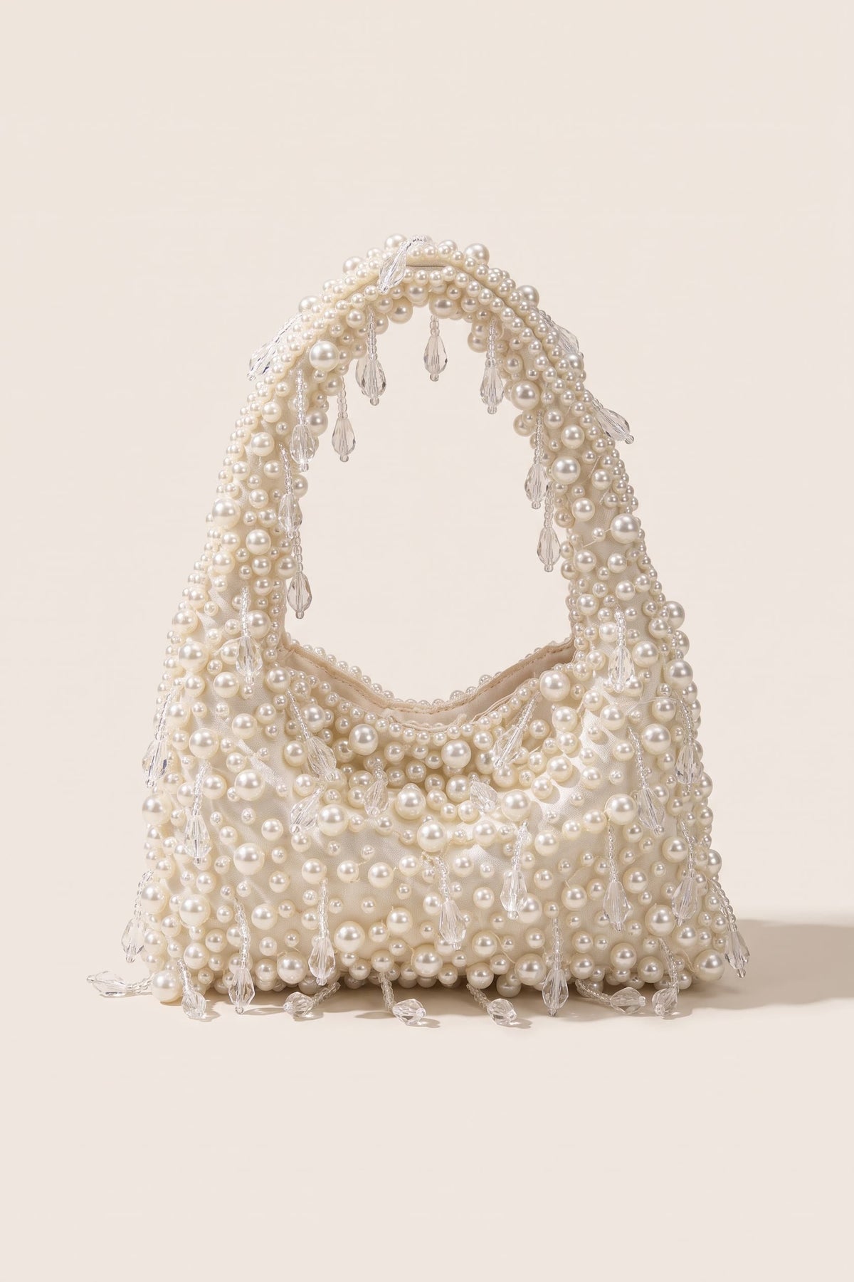 Vivienne handbag in ivory — front view