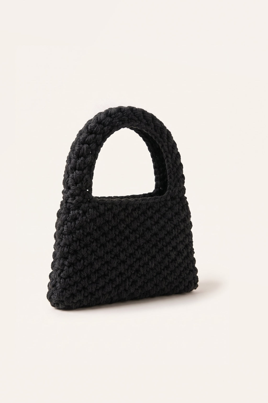 Wren Tote Bag in Black — three-quarter view
