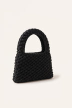 Wren Tote Bag in Black — three-quarter view