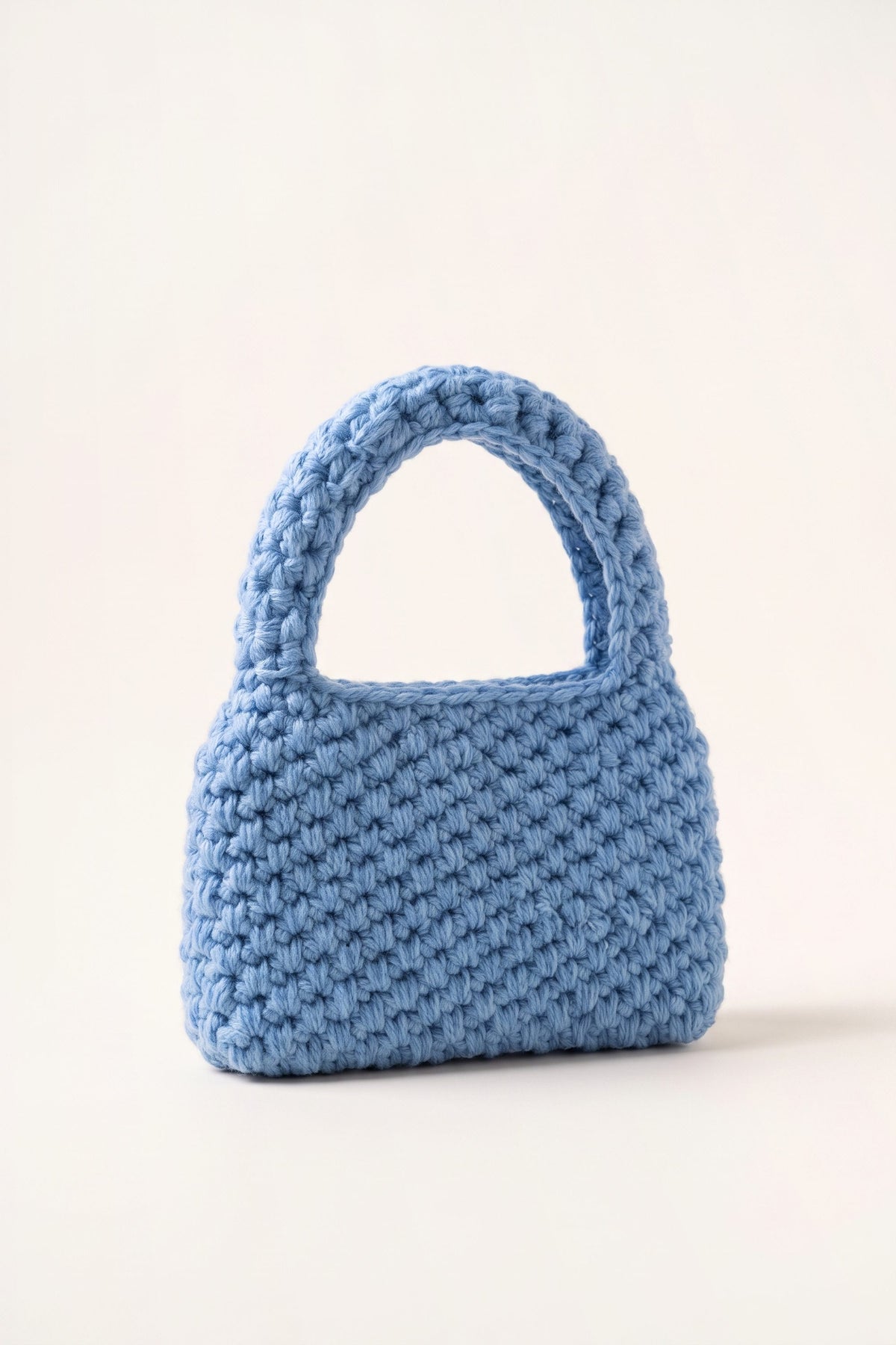 Wren Tote Bag in Blue — three-quarter view