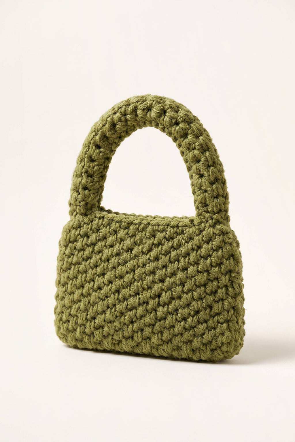 Wren Tote Bag in Military Green — three-quarter view