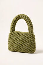 Wren Tote Bag in Military Green — three-quarter view