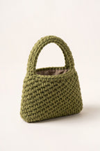 Wren Tote Bag in Military Green — open view