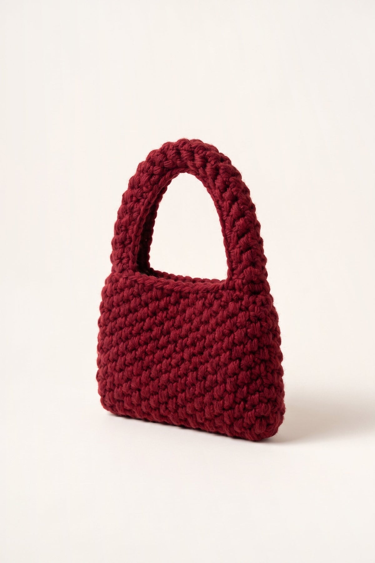 Wren Tote Bag in Red — three-quarter view