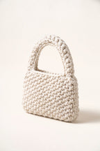 Wren Tote Bag in White — three-quarter view