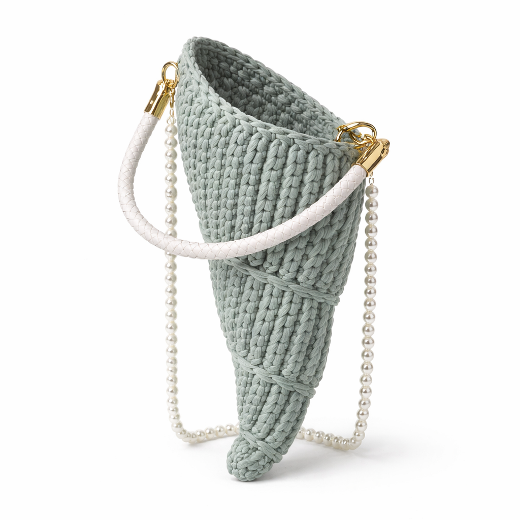 Lucille handbag in Dusty Mint — front view