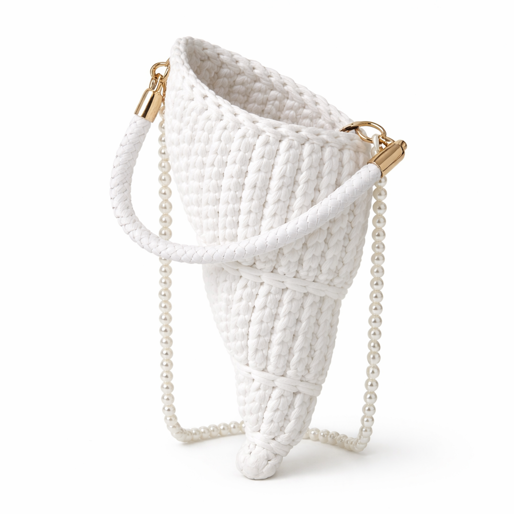 Lucille handbag in White — front view