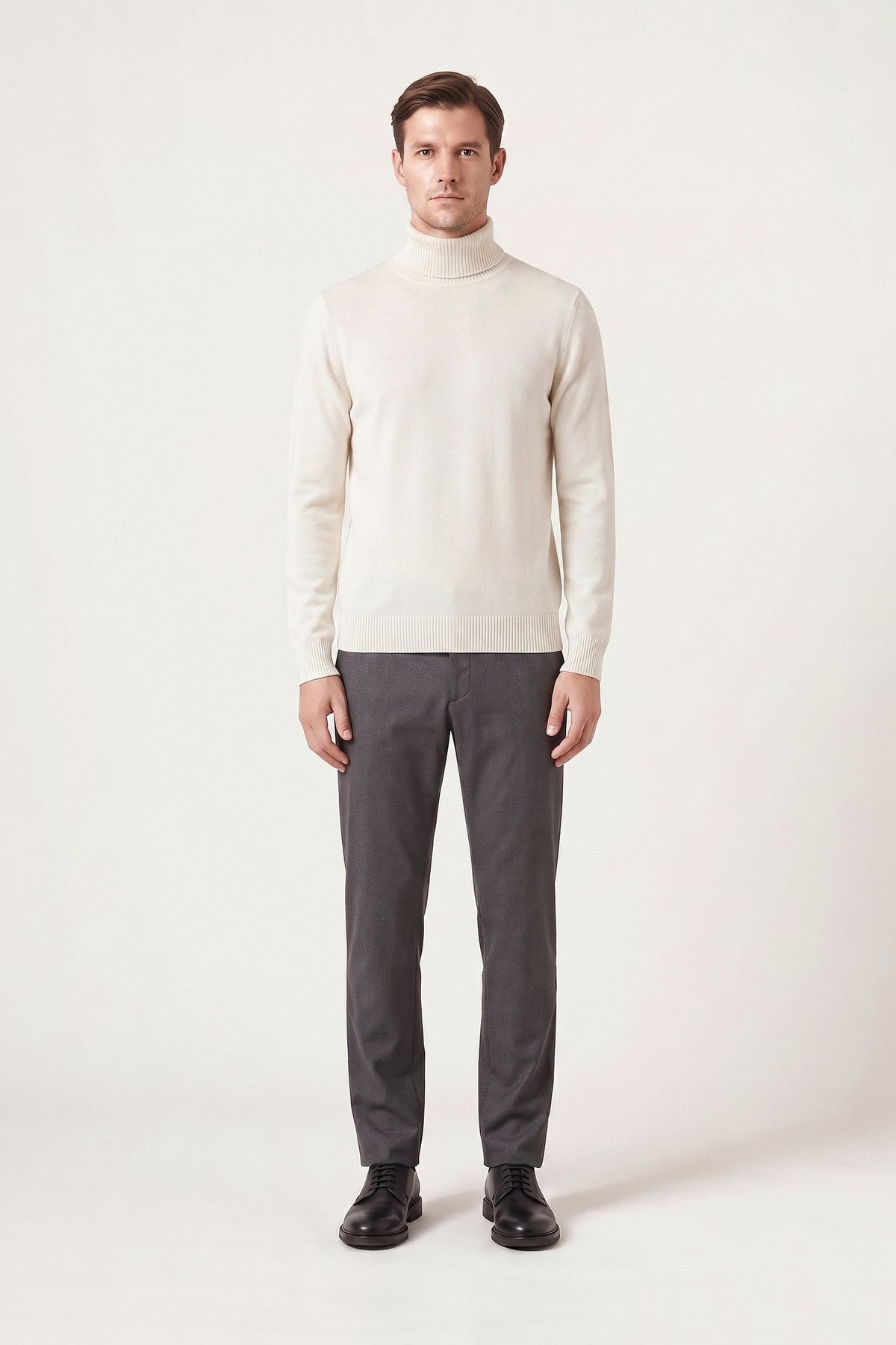 Ask jumper in off-white — front view