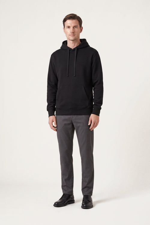 Rune sweatshirt in black — front view