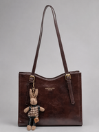 Avignon tote bag in Brown — front view