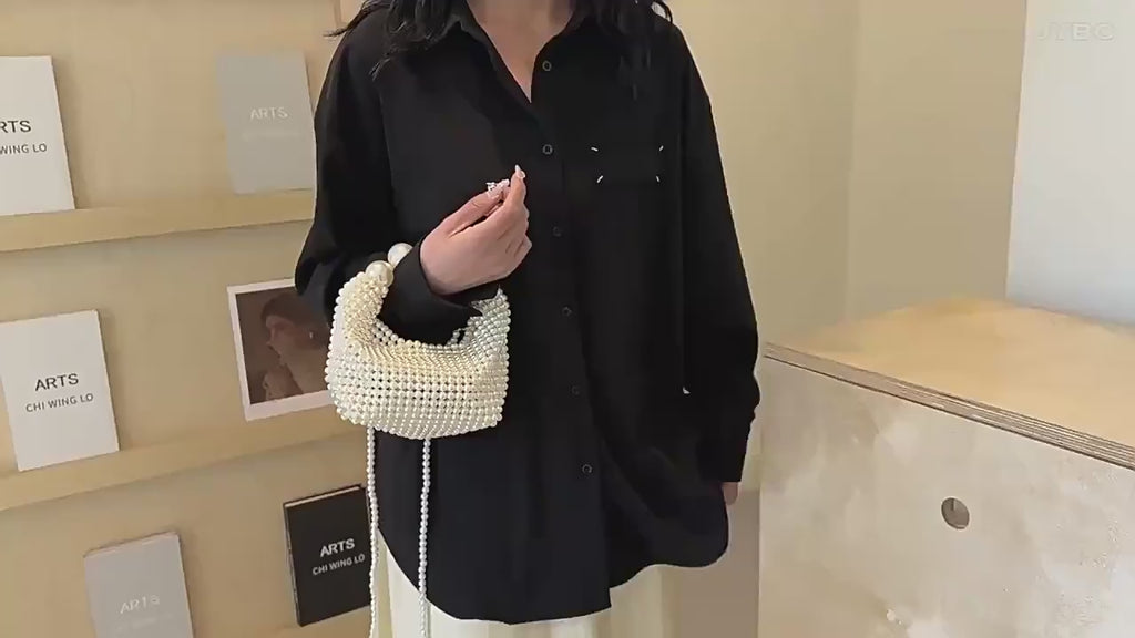 Odette Faux-Pearl Handbag