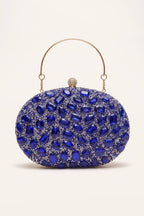 Seraphina Clutch in Blue — front view