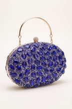 Seraphina Clutch in Blue — three-quarter view