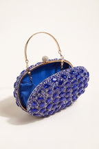 Seraphina Clutch in Blue — open view