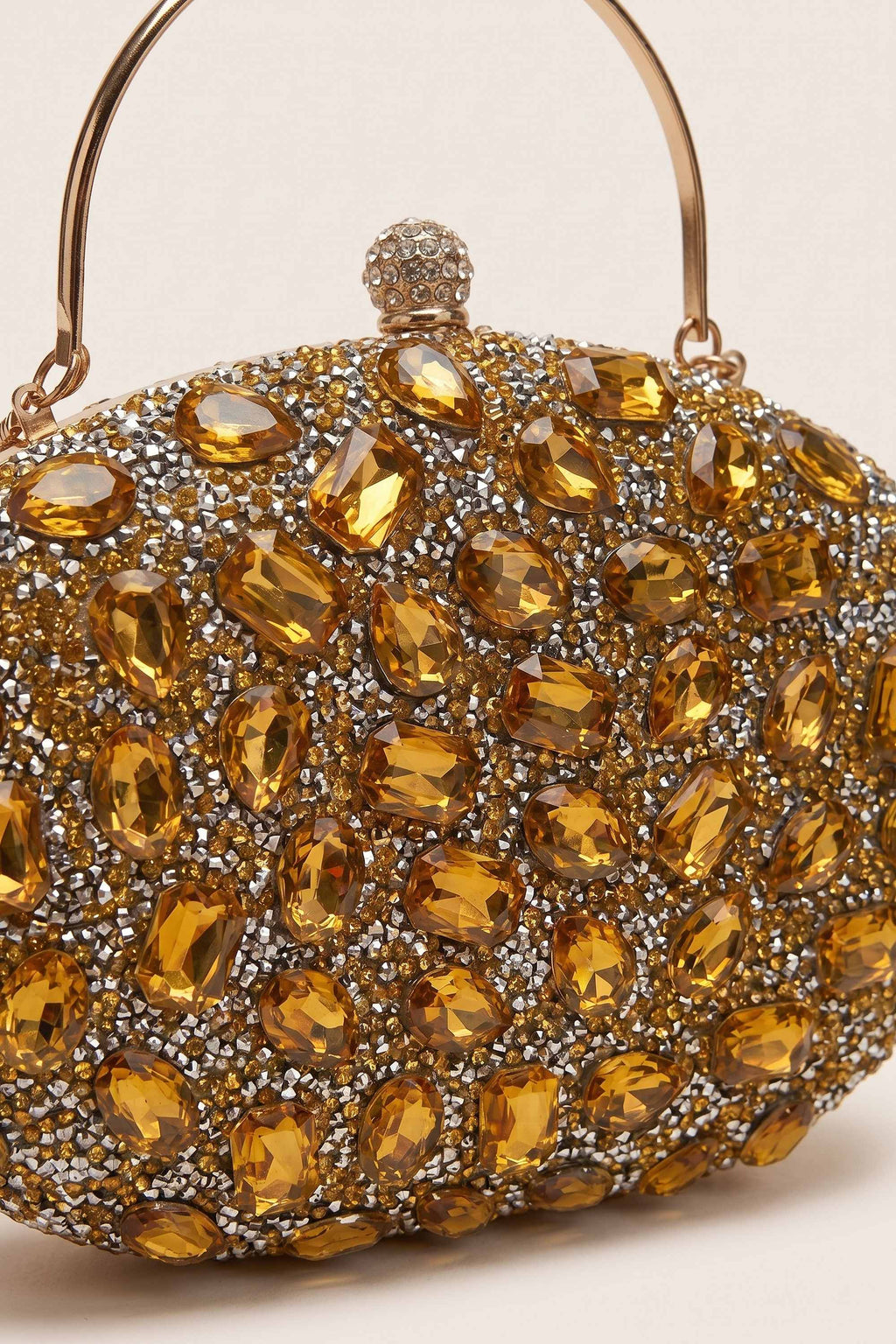 Seraphina Clutch in Gold — detail