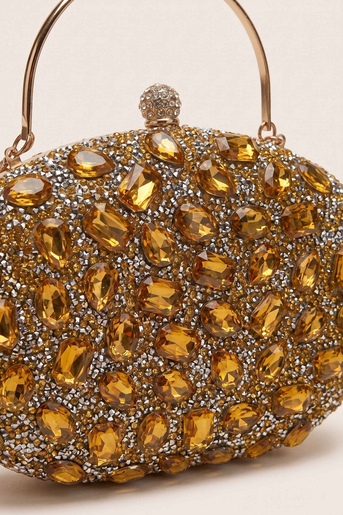 Seraphina Clutch in Gold — detail