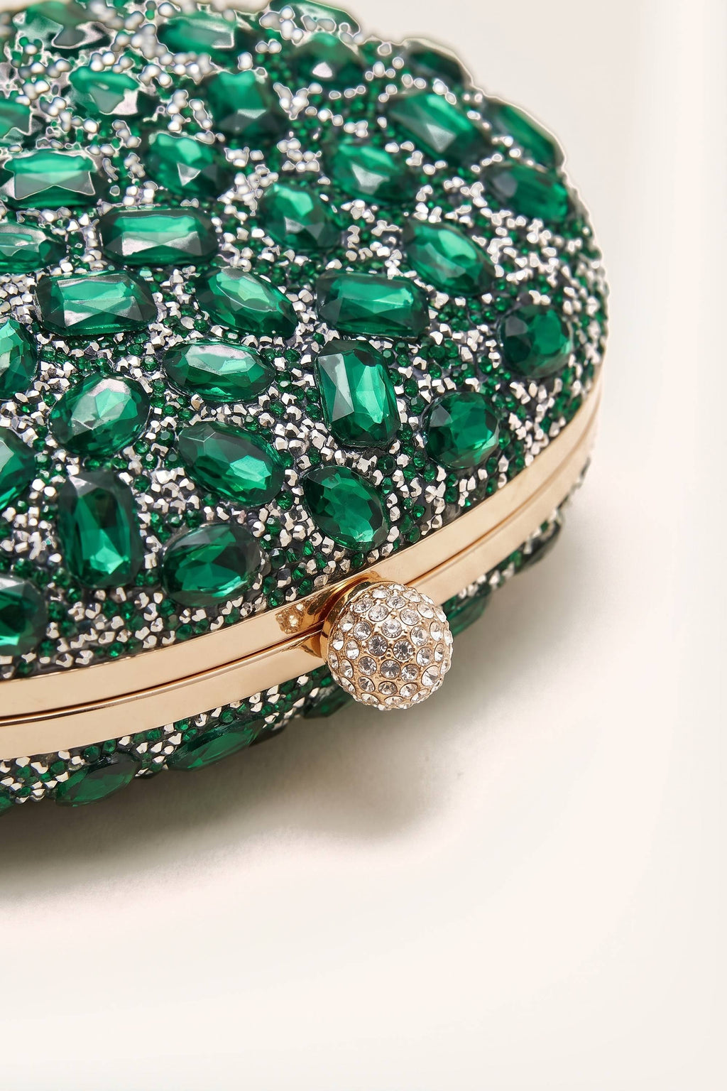 Seraphina Clutch in Green — detail