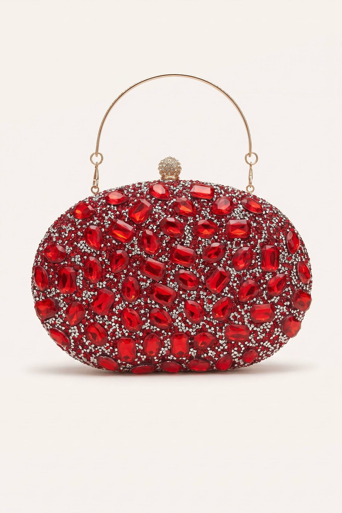 Seraphina Clutch in Red — front view