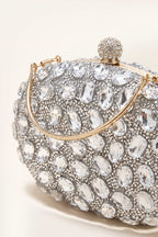 Seraphina Clutch in Silver — detail