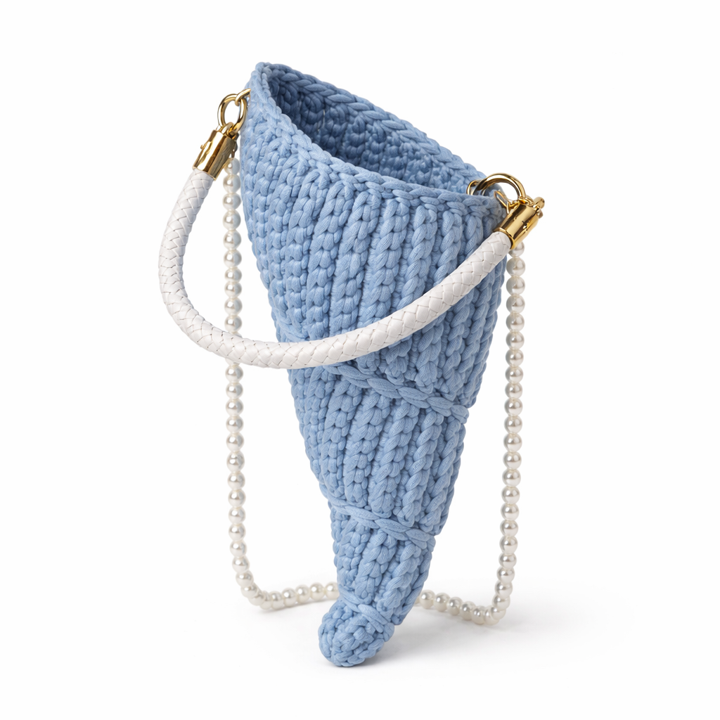 Lucille handbag in Blue — front view