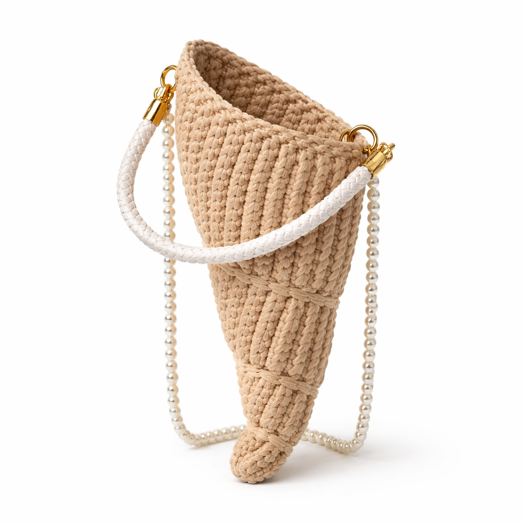 Lucille handbag in Beige — front view